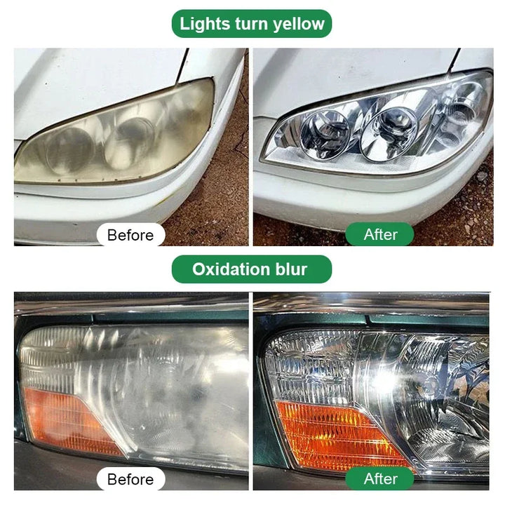 Car Headlight Restoration Polishing