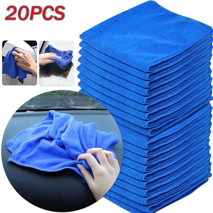 1-20Pcs Microfiber Towels Car Wash Drying Cloth