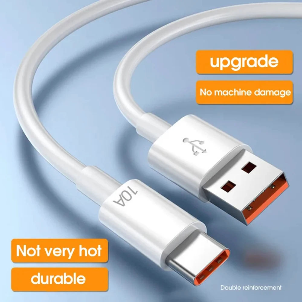 USB Type C Cable 120W 10A Fast Charging Wire
